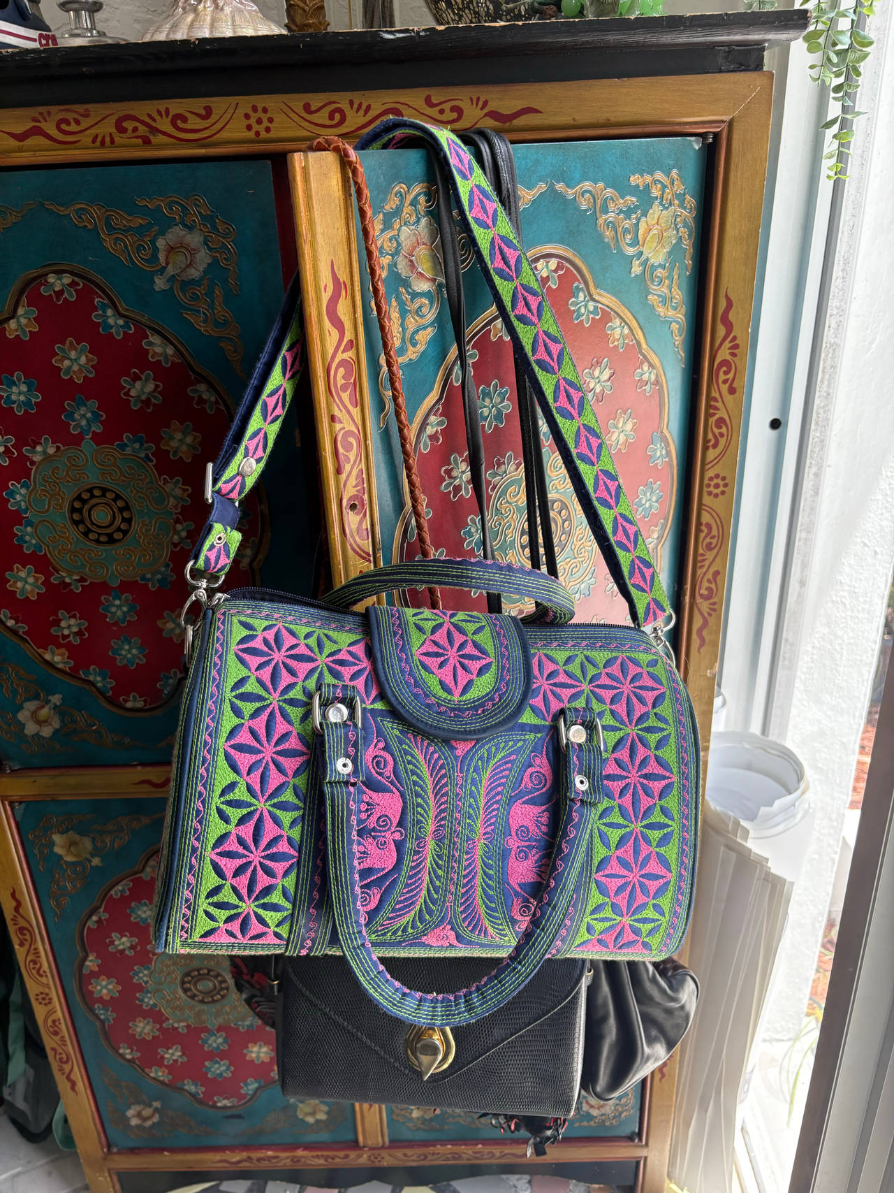 Hmong Style Embroidered Handbag