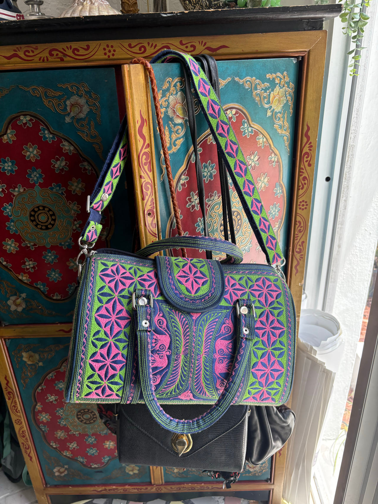 Hmong Style Embroidered Handbag