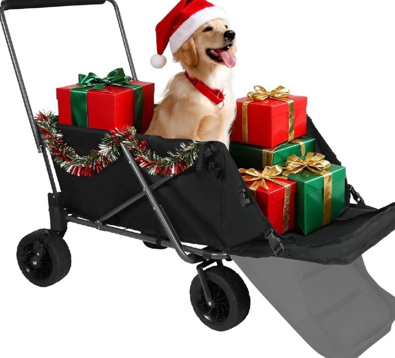 REDCAMP Folding Dog Wagon Cart Black