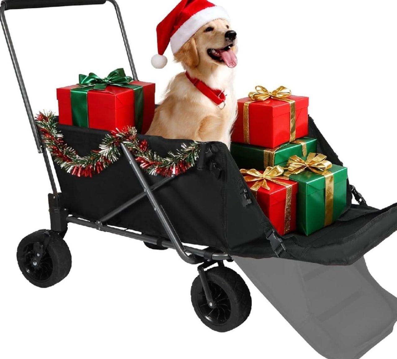 REDCAMP Folding Dog Wagon Cart Black