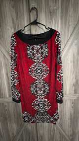 Laundry by Shelli Segal Damask Print Dress small red black and white - Image 2