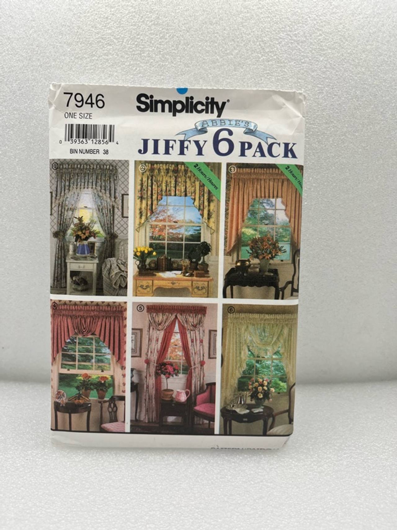 Simplicity 7946 Abby's Jiffy 6 Pack Window Treatment Pattern
