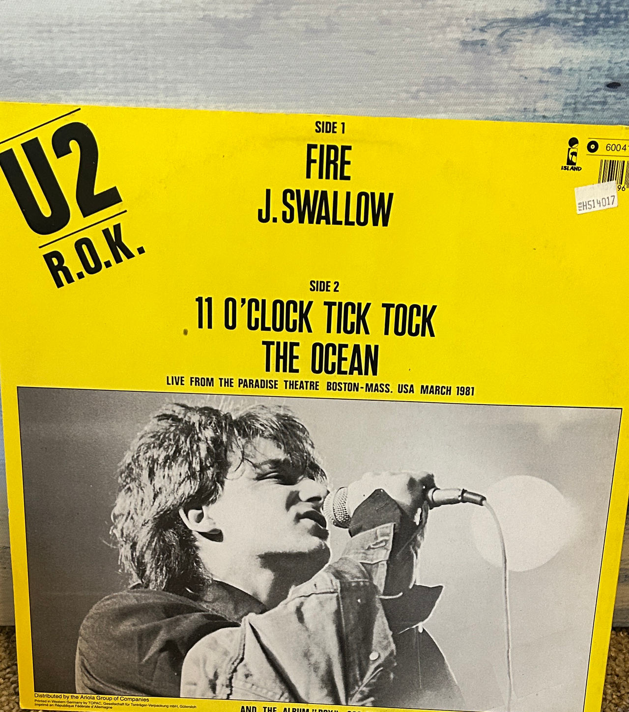 U2 - R.O.K. 12" Vinyl EP