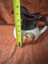 McCoy USA Pottery Pitcher Bowl Set 7528 Brown Cream - Image 4