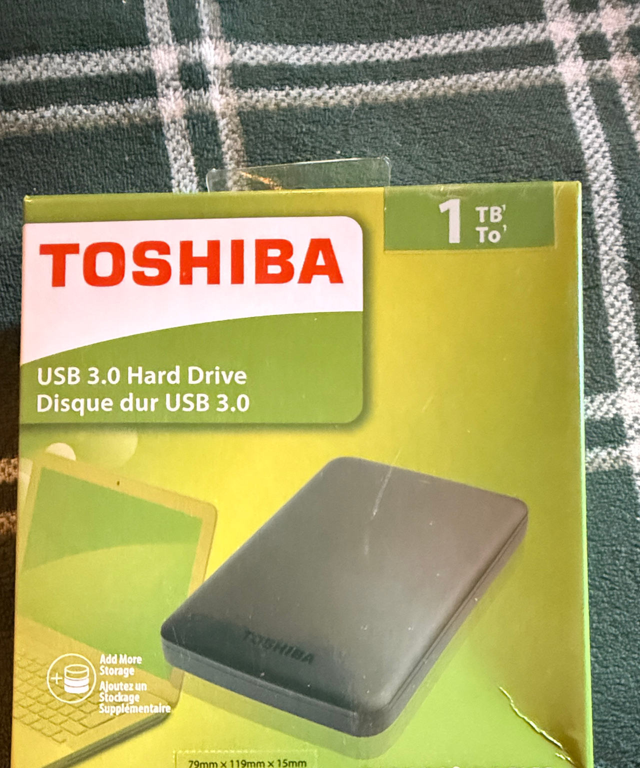 Toshiba Canvio Basics 1TB Portable External Hard Drive