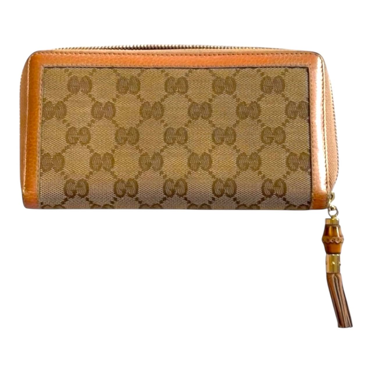 Gucci Bamboo Zip Around Wallet