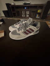 adidas Run 80s Grey Burgundy size 10 - Image 1
