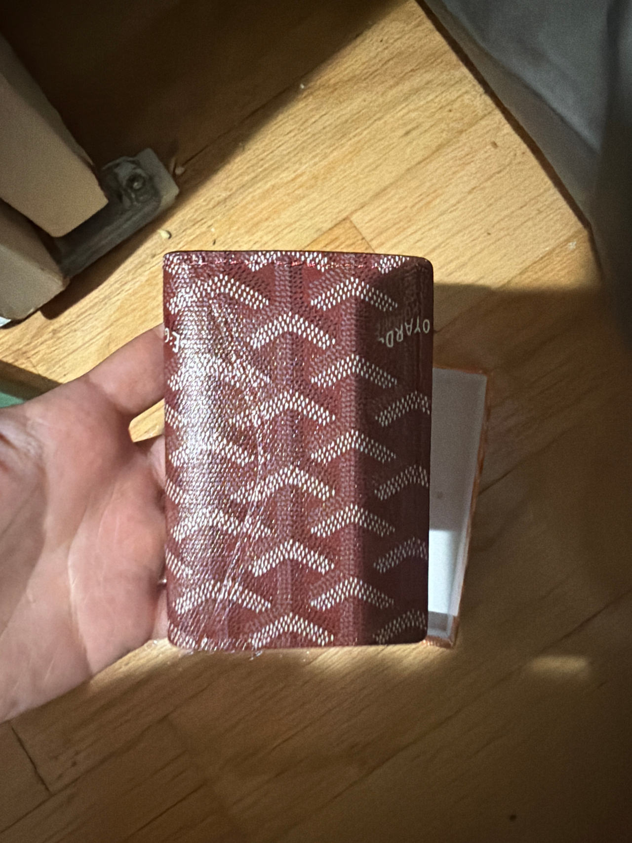 Goyard Saint Sulpice Card Holder Burgundy