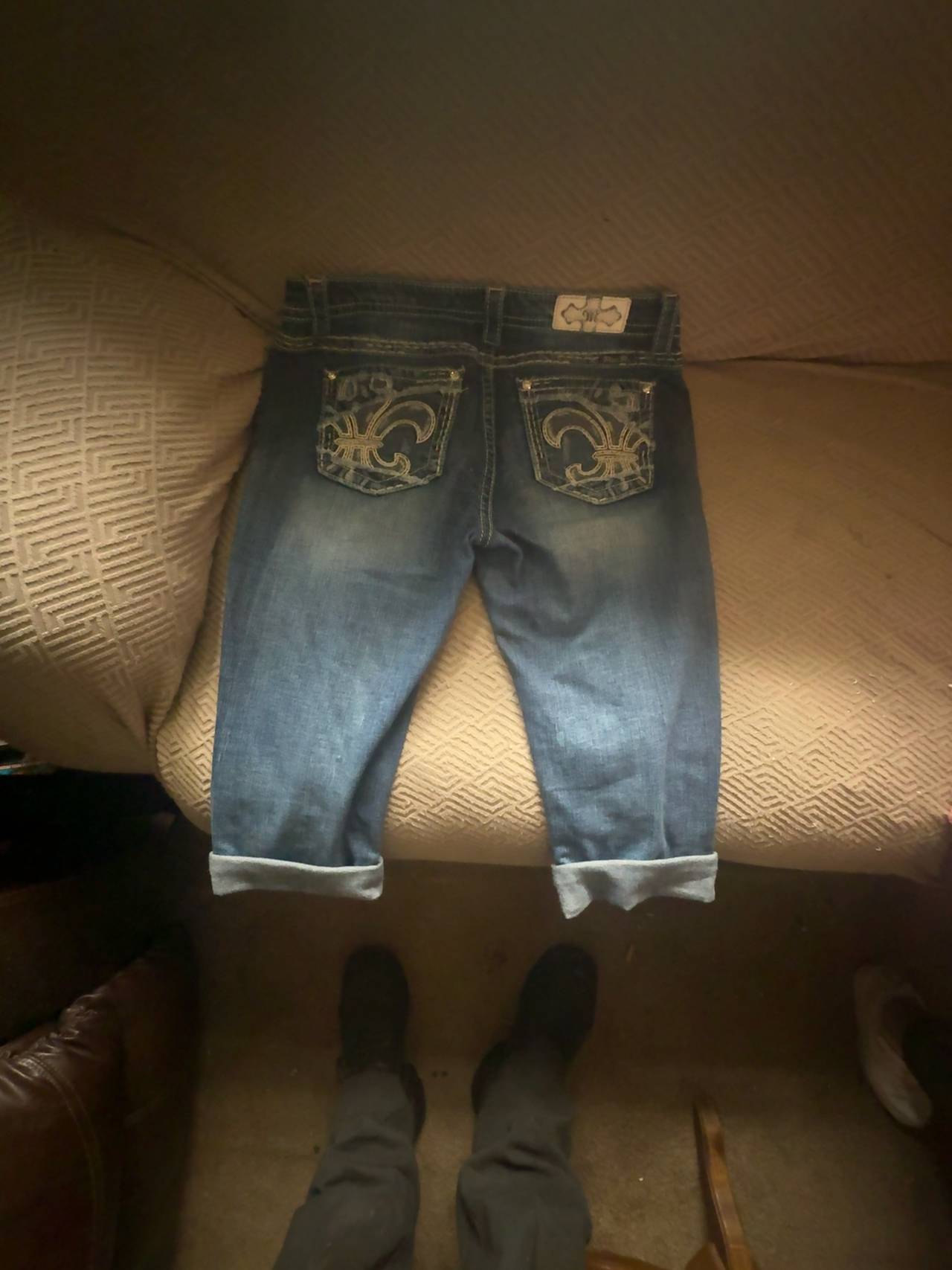 Miss Me Capri Jeans Blue Denim