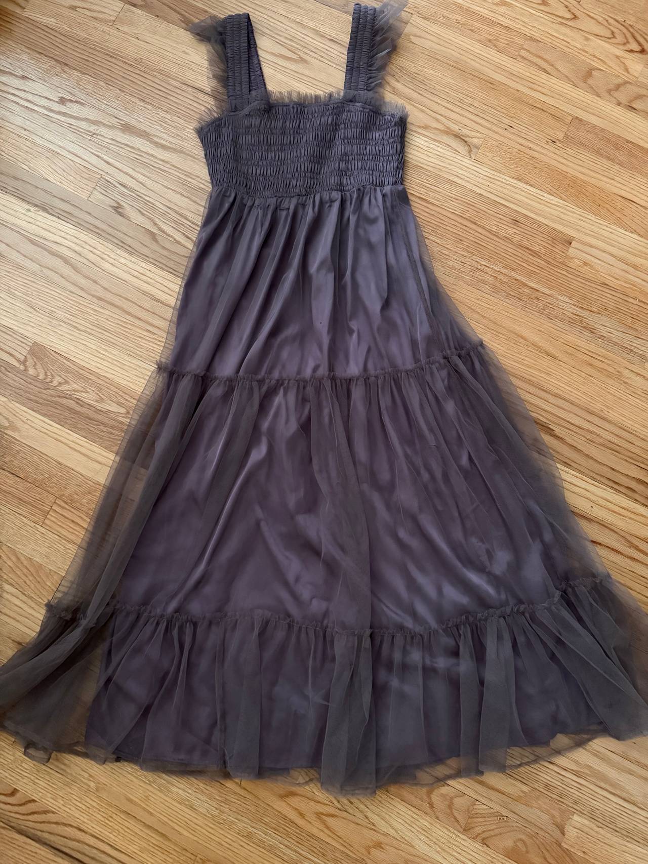 Wishist Smocked Tulle Midi Dress