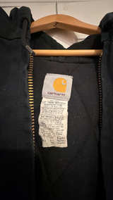Carhartt Vintage J140 Black Duck Canvas Coat Large Heavy Insulated Jacket Men’s  - Image 2