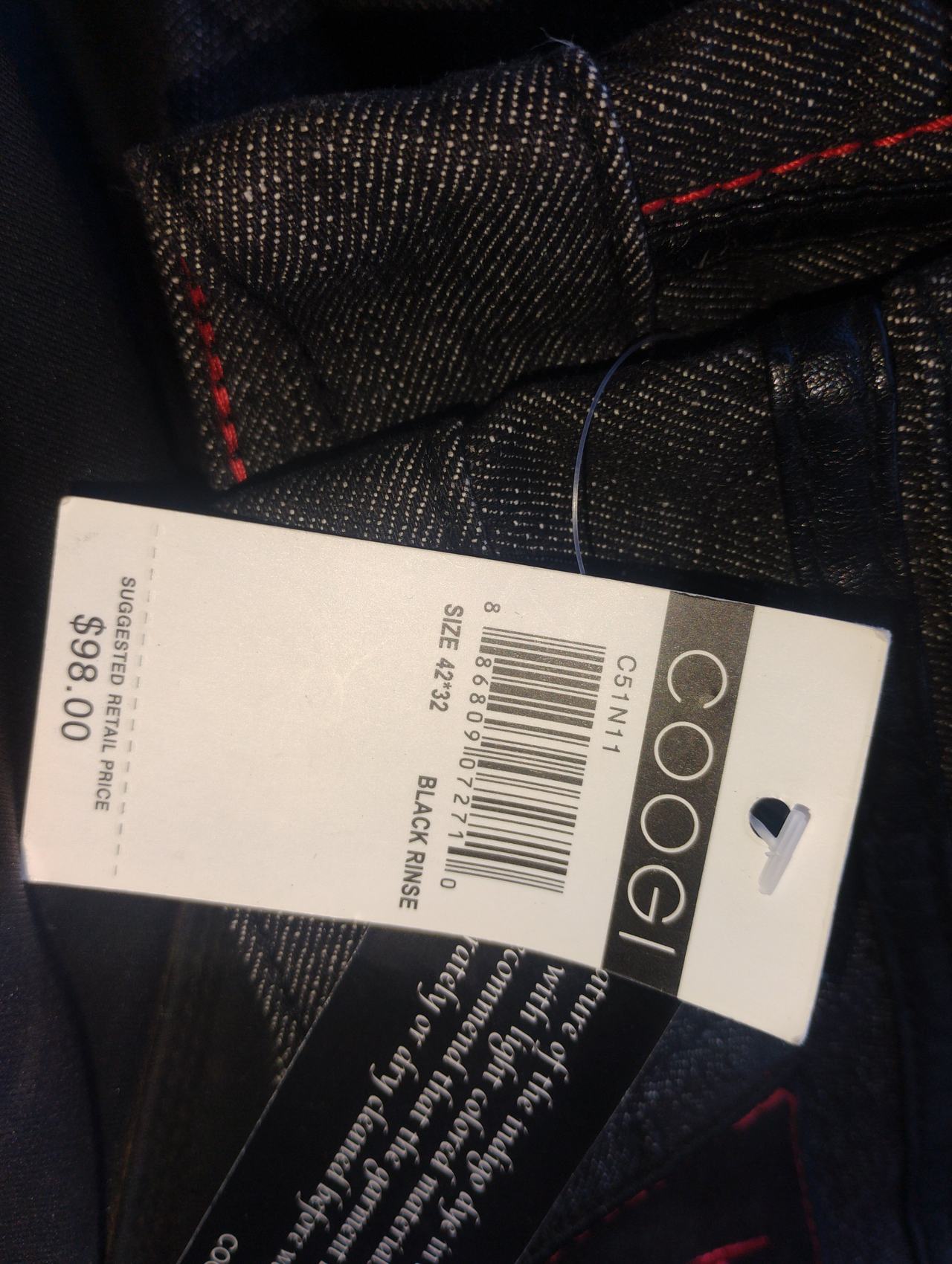 Coogi C51N11 Black Rinse Jeans