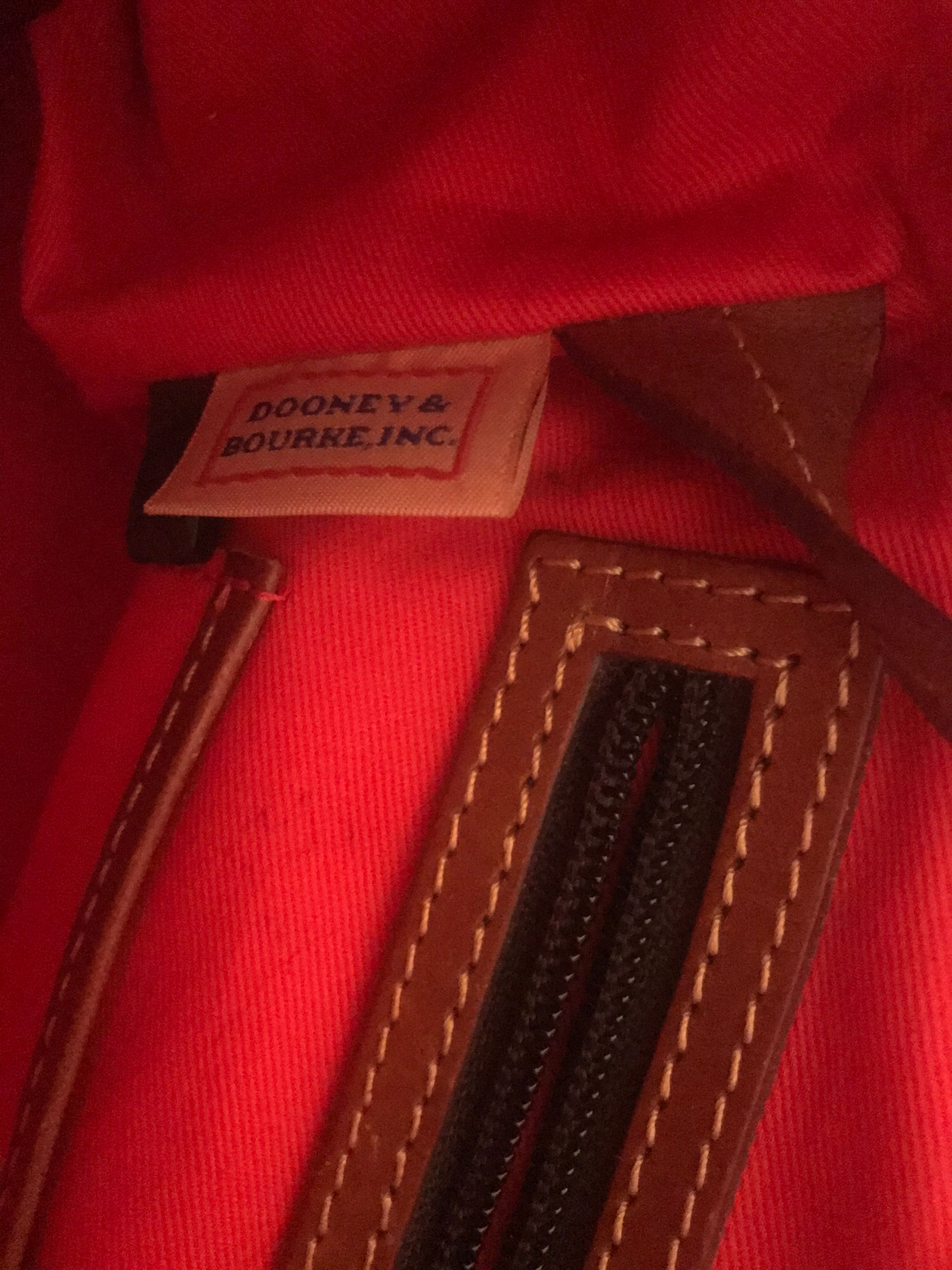 New Dooney & Bourke Wilson Pebbled Leather Satchel Handbag - Image 7