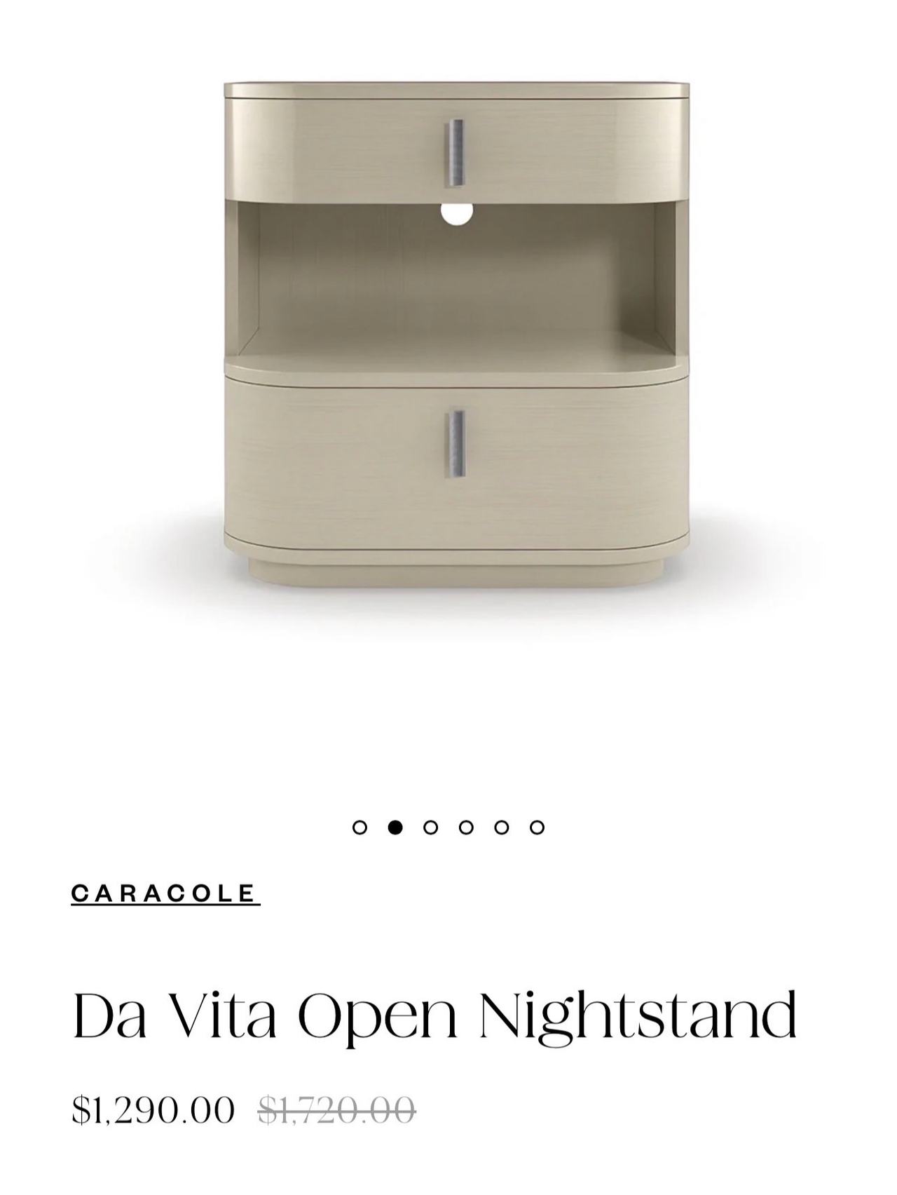 Da Vita Open Nightstand