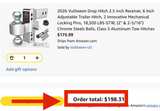 Vullteeon 2.5" Adjustable Trailer Hitch Ball Mount - Image 2