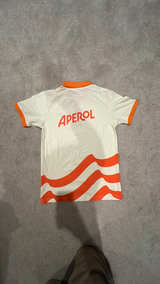 Aperol Orange and White Polo Shirt - Image 3