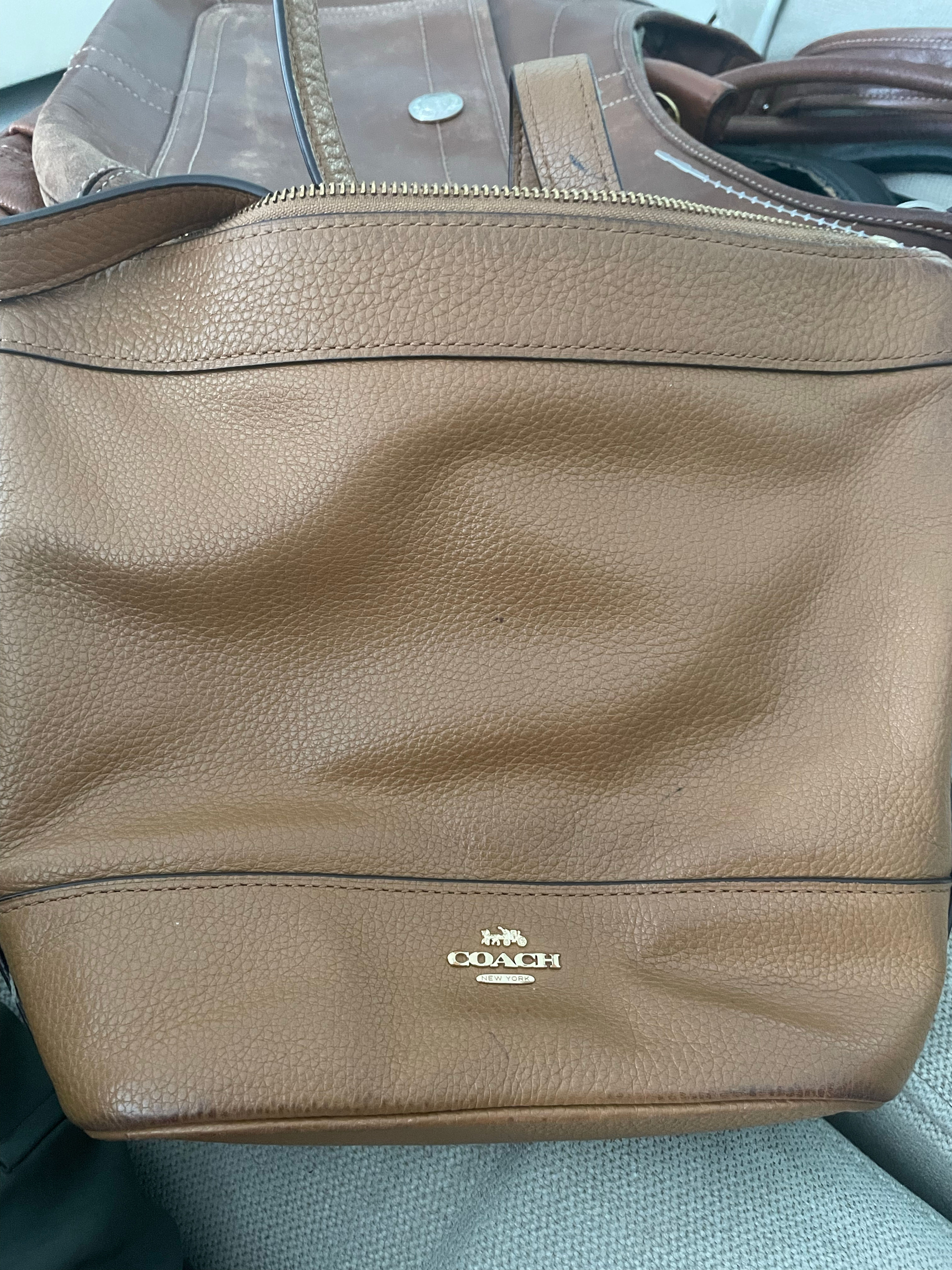 Coach Leather Tote Bag