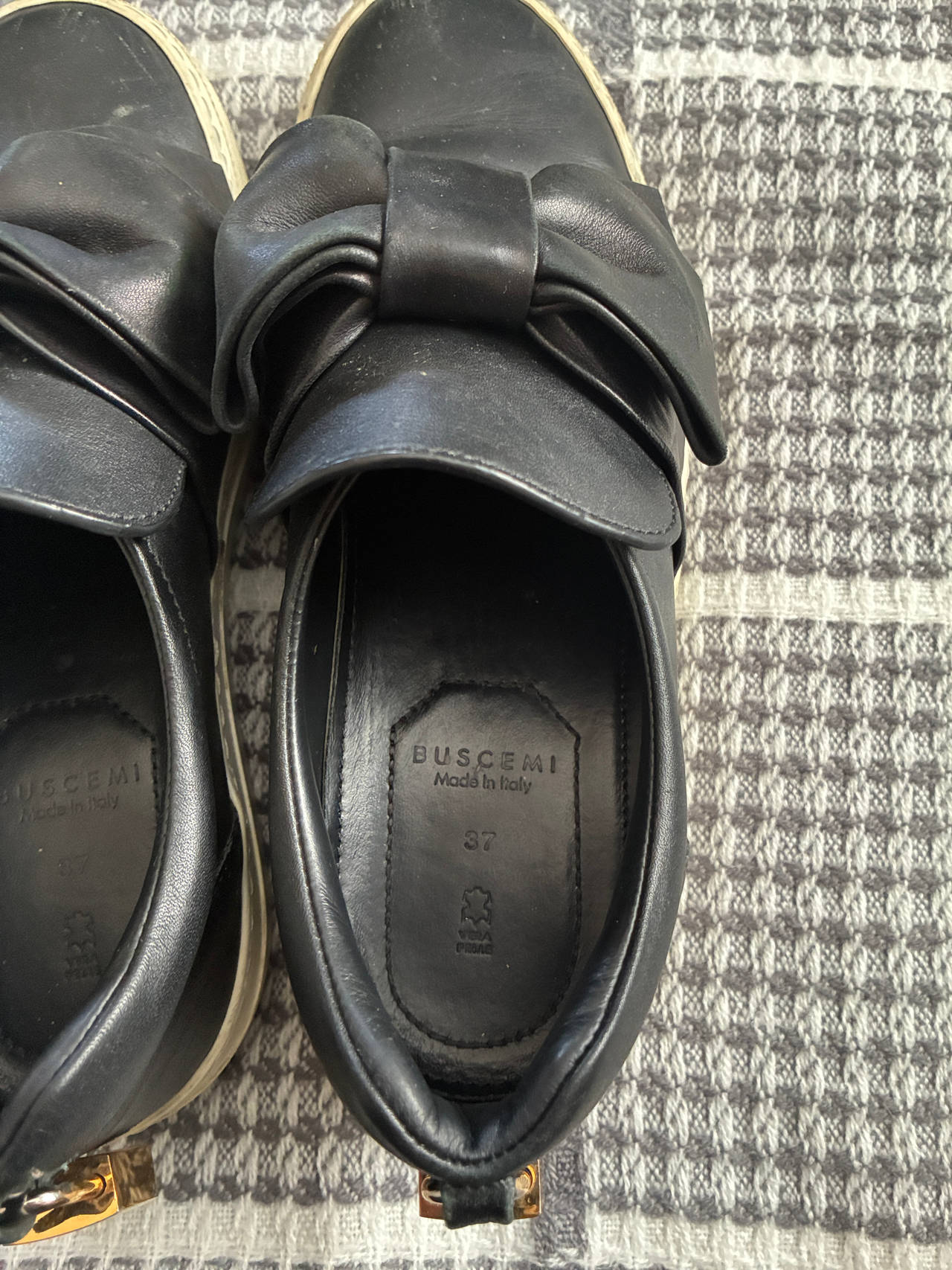 Buscemi Bow Slip-On Sneakers