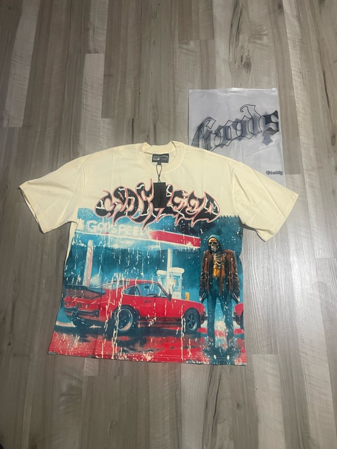 Godspeed Pit Stop T-Shirt Bone