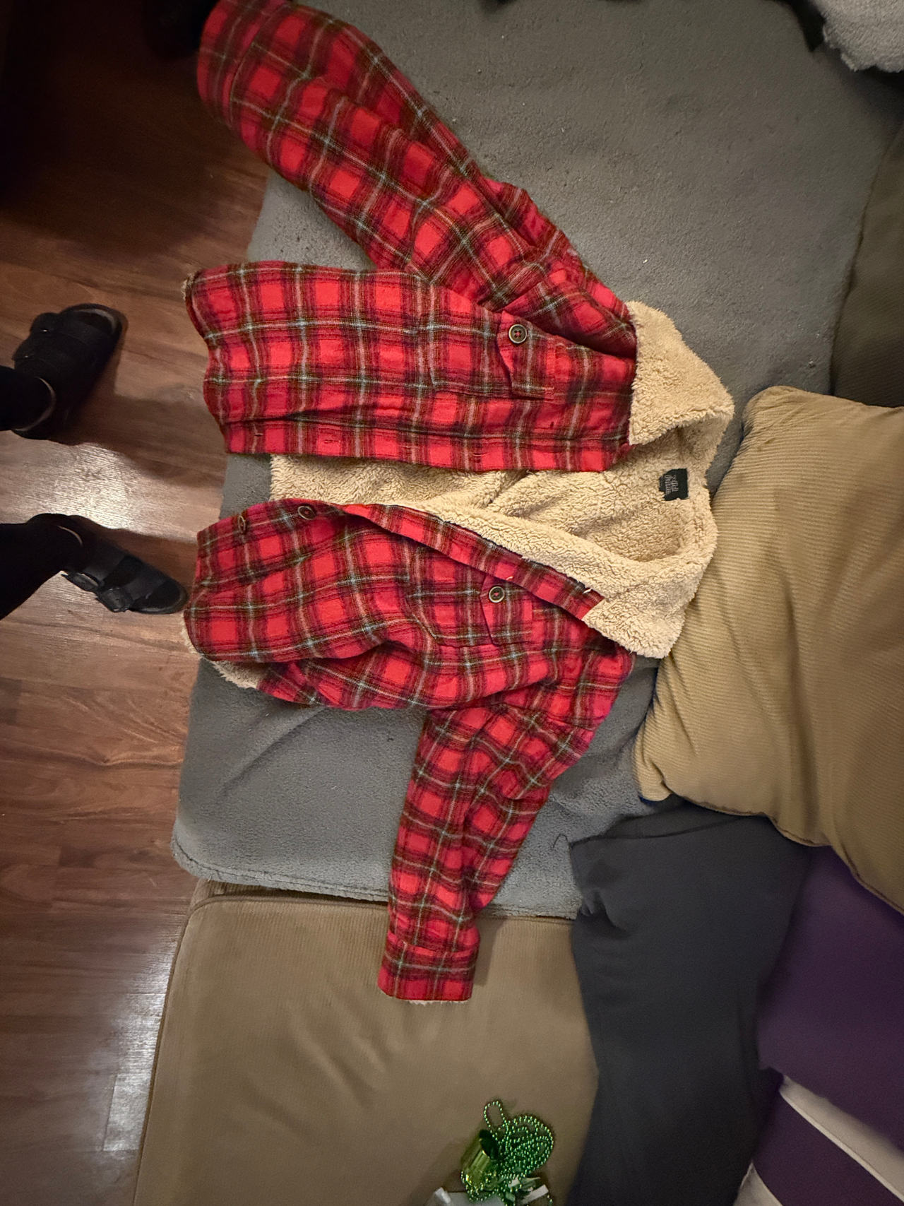 Wild Fable Sherpa Lined Plaid Flannel Jacket