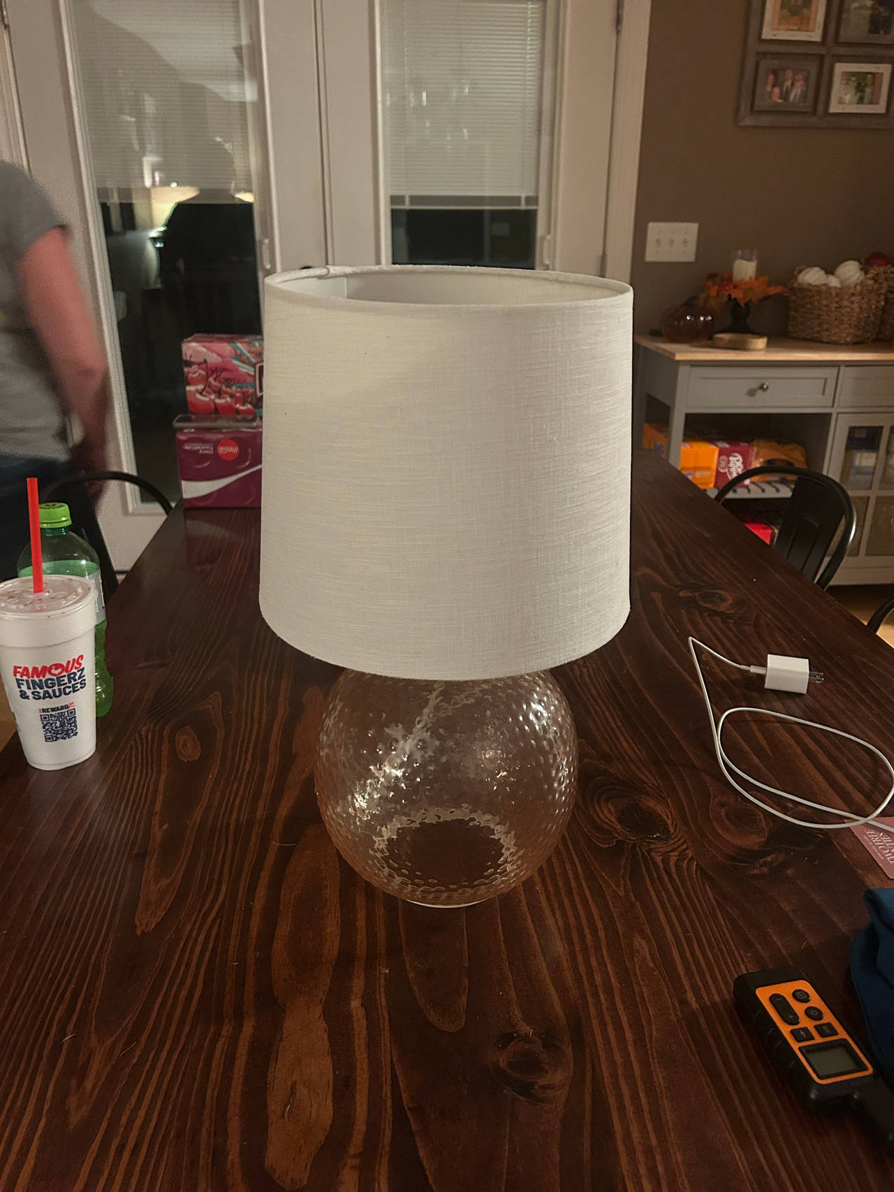 Glass Table Lamp