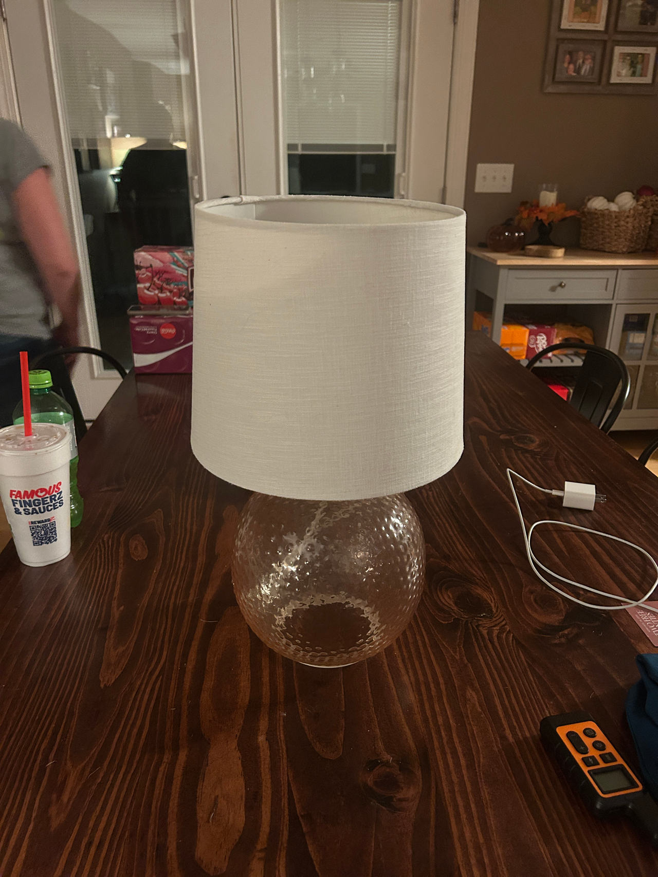 Glass Table Lamp