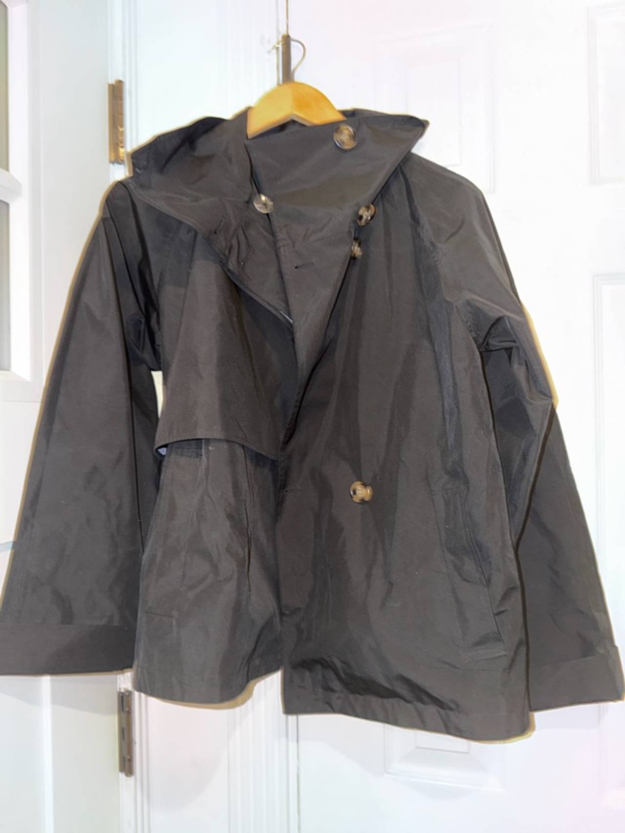 NOIZE Monogram Waxed Jacket Black XS X-Small