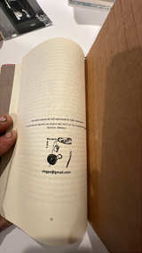 Handmade Red Fabric cover unknown artist or story - Image 3