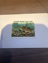 1990 Delaware Resident Trout Stamp - Image 1