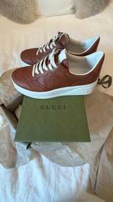 Gucci GG Embossed Platform Sneaker Brown - Mens G7 US 8.5 - Image 3