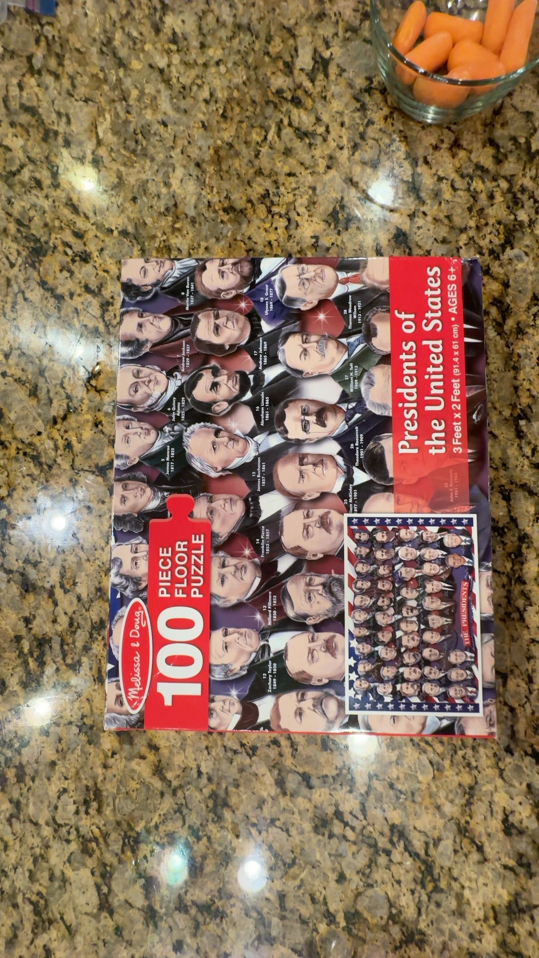 Melissa & Doug (2) 100 piece puzzles