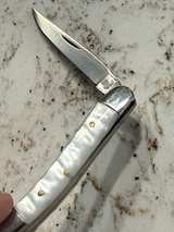 Vintage Red Deer Mother of Pearl Toothpick Knife - Image 3
