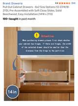 Draworia Pull Out Cabinet Drawer Solid Beechwood - Image 2