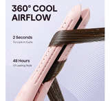 Wavytalk 0.65" Pencil Flat Iron, Cool Curl Pencil, Small Airflow Styler PINK - Image 5