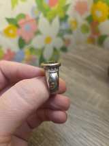 Chanel Vintage CC Button Ring - Image 1