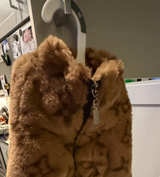 Monogram Faux Fur Pet Jacket (Replica) - Image 8