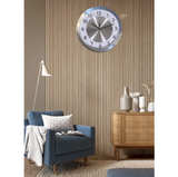 Silent Wall Clock Battery Operated,Modern Metal Wall Clock Decorative for Living - Image 6