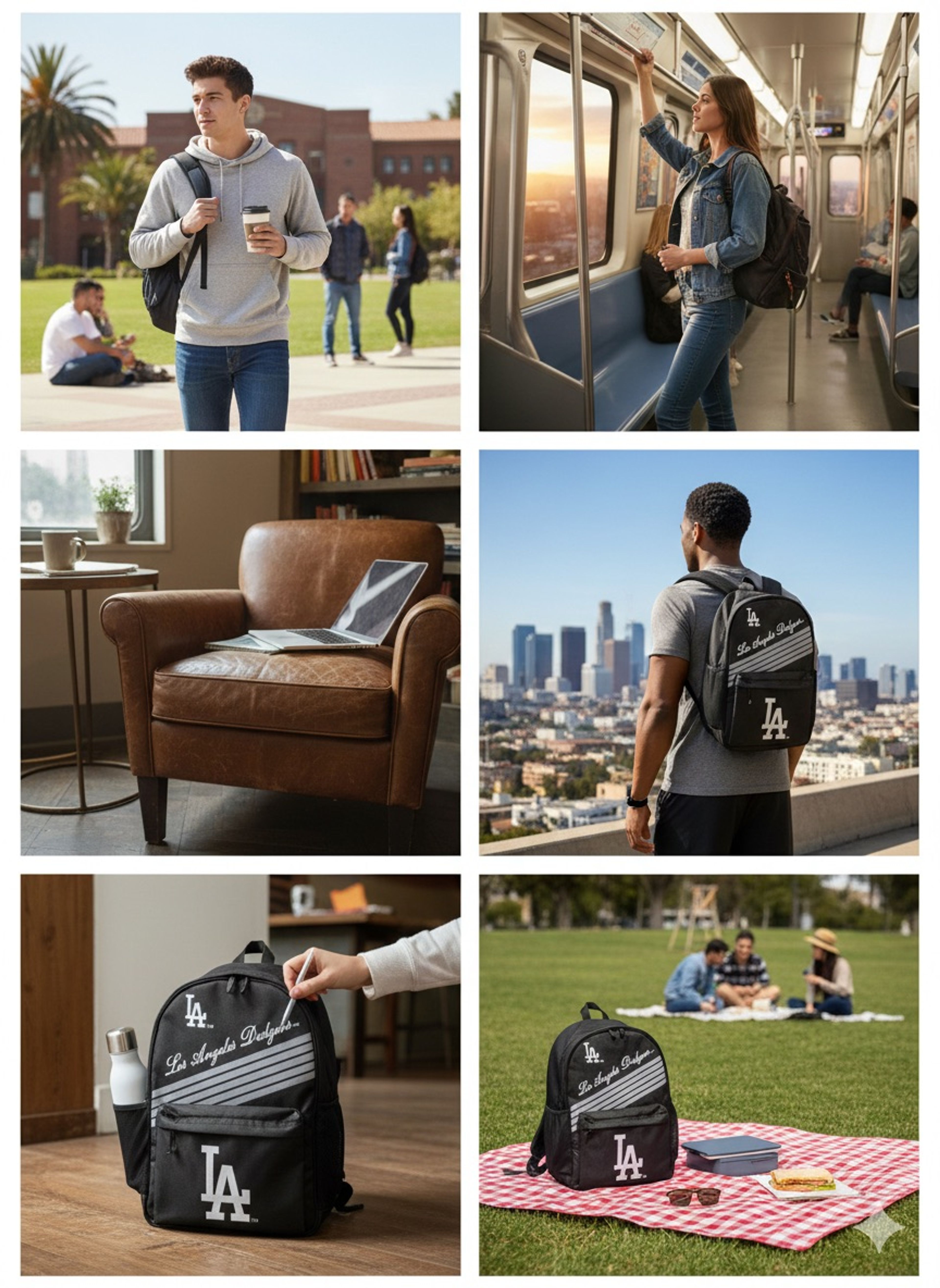 MLB Los Angeles Dodgers Backpack - Image 2