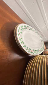 Lenox Holiday Gold Trimmed Christmas Dinner Plate Set of 25pcs - Image 5