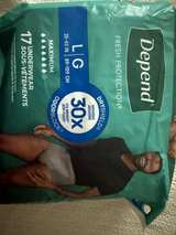 Depend Fresh Protection Men's Incontinence Underwear, Large/XL, 17 Count - Image 3