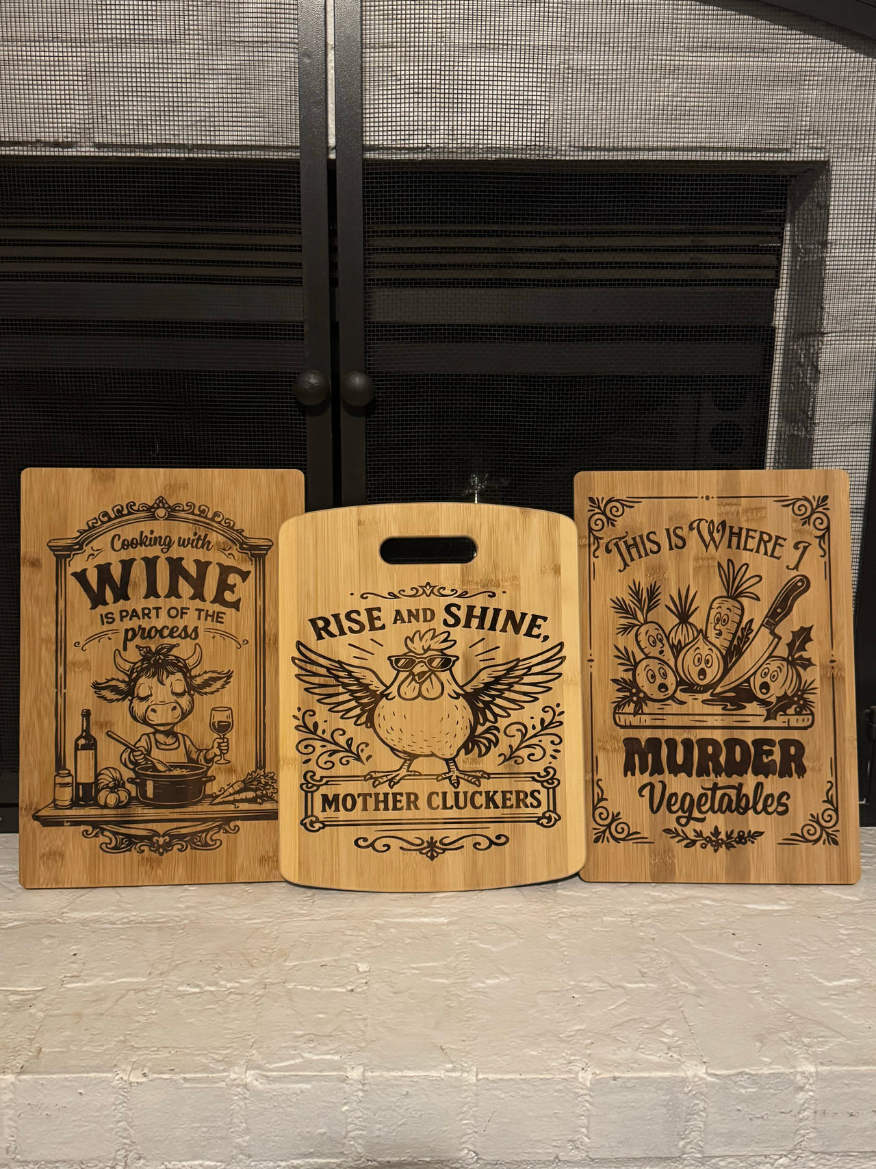 Laser Engraved Bamboo Cutting Boards