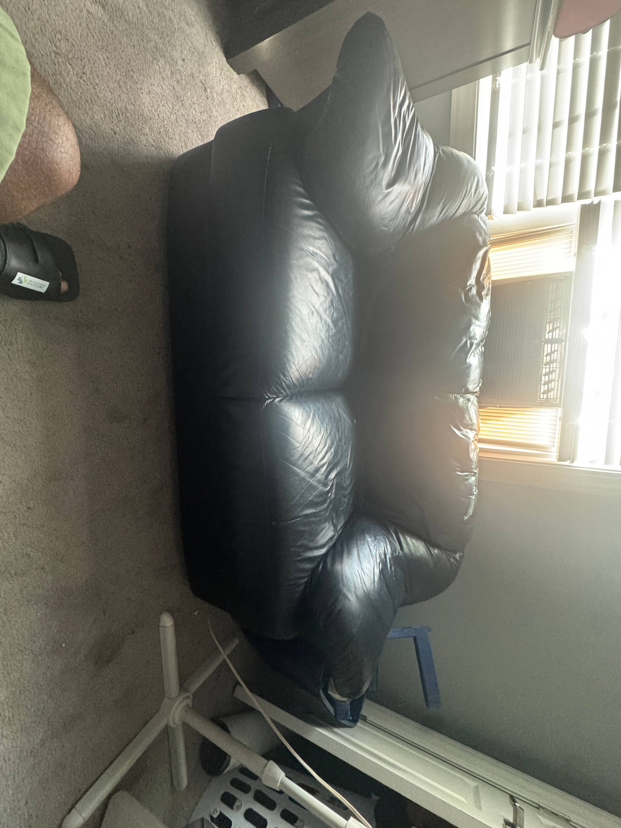 Black Leather Loveseat