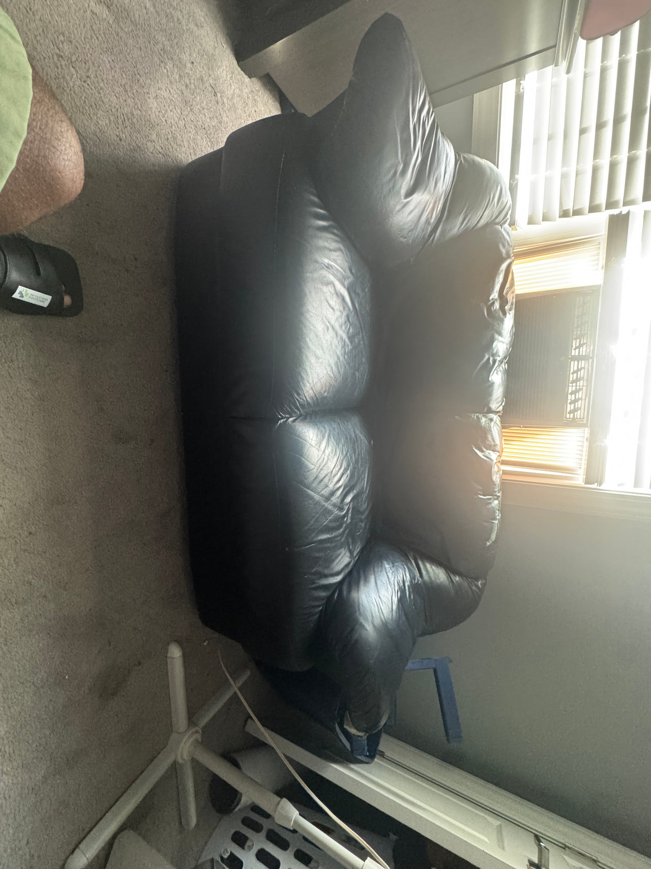 Black Leather Loveseat