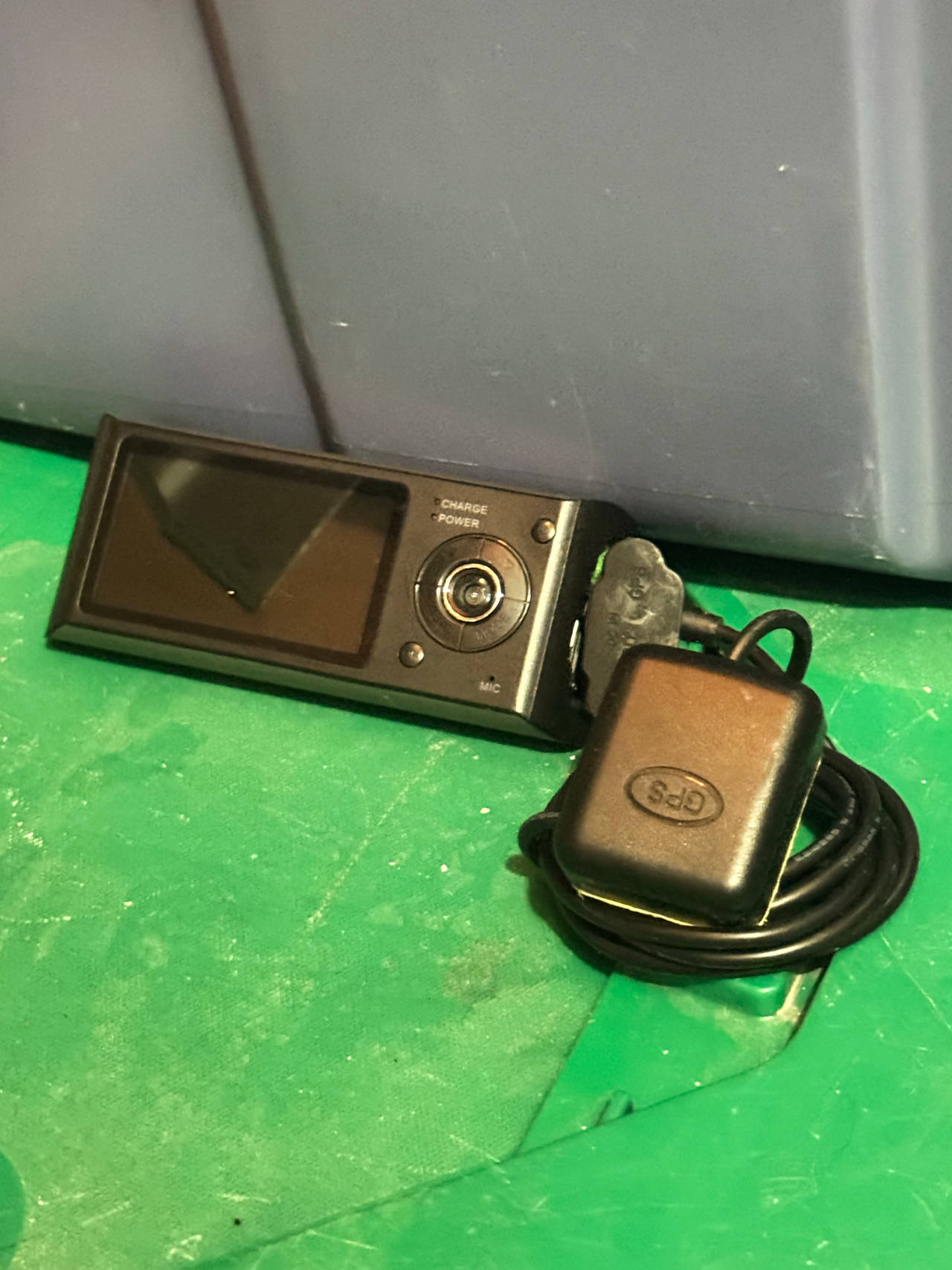 Dual Lens Dash Cam with External GPS Antenna