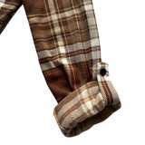 rue21 Split Plaid Flannel Button Down Shirt - Image 5