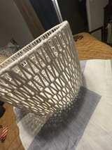White Round Rope Storage Basket - Image 4