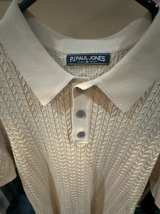 Paul Jones Men's Beige Knit Polo Shirt - Image 1