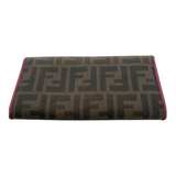 Fendi Zucca Pink and Brown Continental Wallet - Image 2