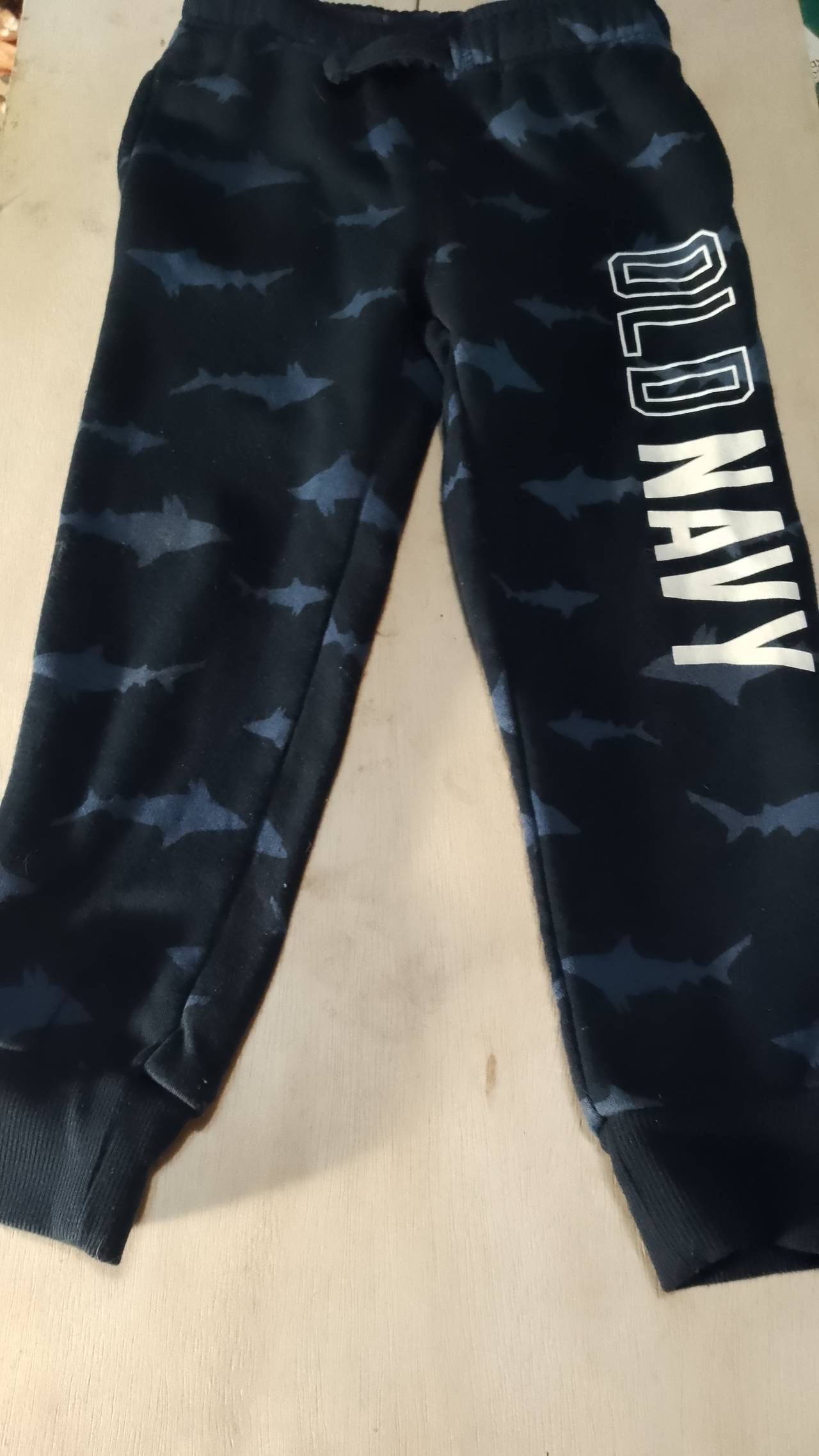 Old Navy Boys Shark Print Logo Joggers 3T
