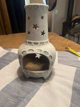 **MUST GO**
Gray and White Clay Chiminea Incense Burner - Image 7